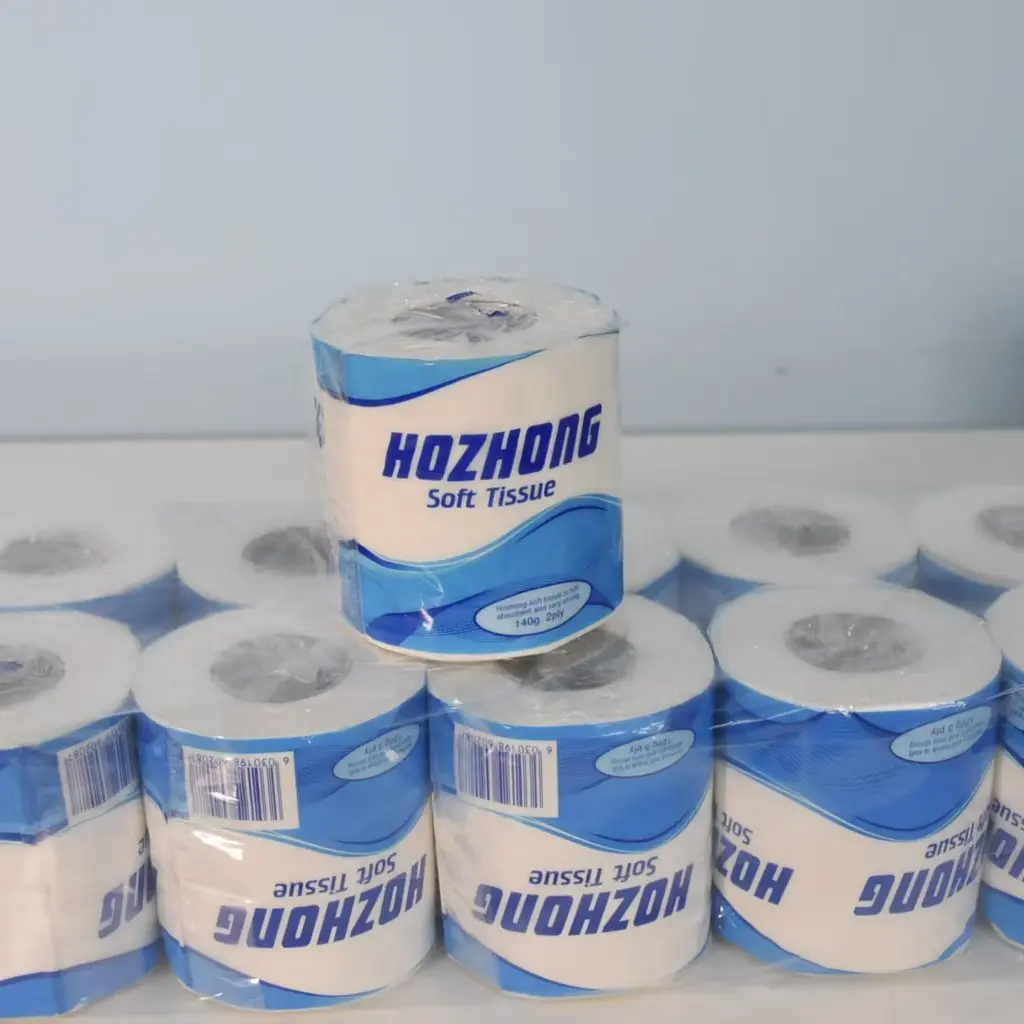 Hozhong 120g Roll Paper, Three-Layer, 10 Rolls Per Pack, Ideal for Home Kitchen and Bathroom, Suitable for All Ages, Virgin Wood Pulp