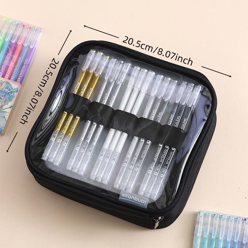 Large Capacity Pencil Organizer Case, 1 Count Multi-layer Stationery Storage Bag for Markers, Art Pen Marker, Office Stationery & Supplies, Multifunctional Stationery