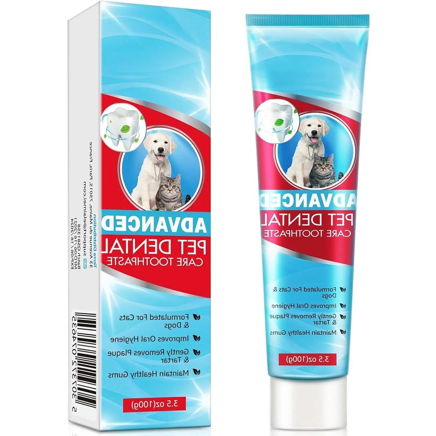 Dog Toothpaste Mint for Dogs & Puppies – Fresh Breath Dental Care Kit for Pets, Teeth CleaningGift