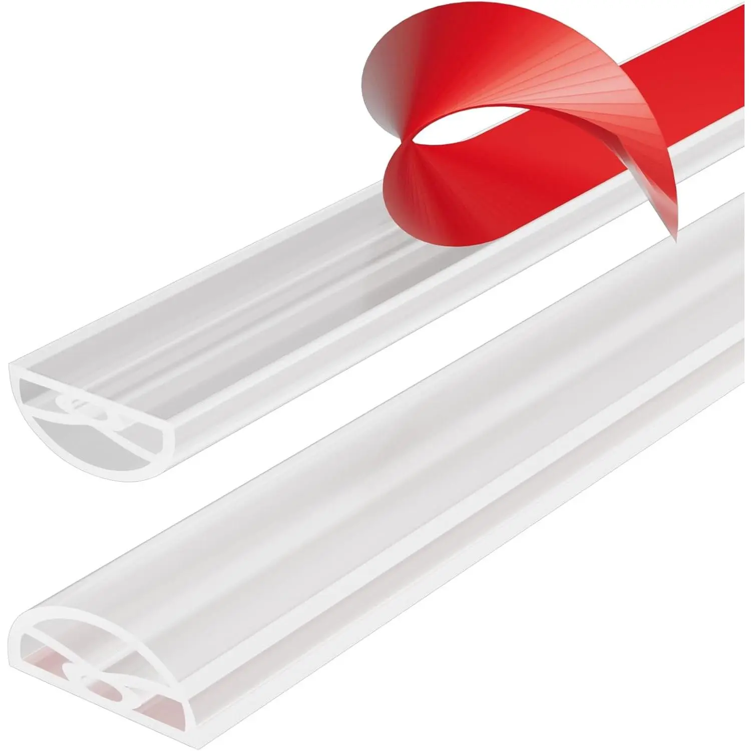 39 Inch New Transparent Collapsible Self-Adhesive Silicone Shower Threshold Water Dam Barrier, Water Guard for Bathroom Bathtub Kitchen, Suitable for Wheelchair Access
