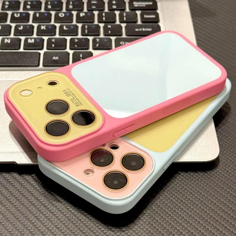 Summervibedopamine Contrast Color Suitable aestheticphonecase for iPhone 17 16 15 14 13 Pro Max Phone Case Contrast Color Full Lens Protection Compatible with iPhone 17 Pro Max Case  No paint peeling off,girly  case ,premium protective case