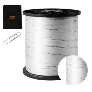 【DealsForYouDays】VEVOR Durable Polyester Pull Cord, 0.5" Width, 5249ft Length, Max Load 1250lbf, with Measurement Marks, Ideal for Cable Organizing, Packaging, Garden Work