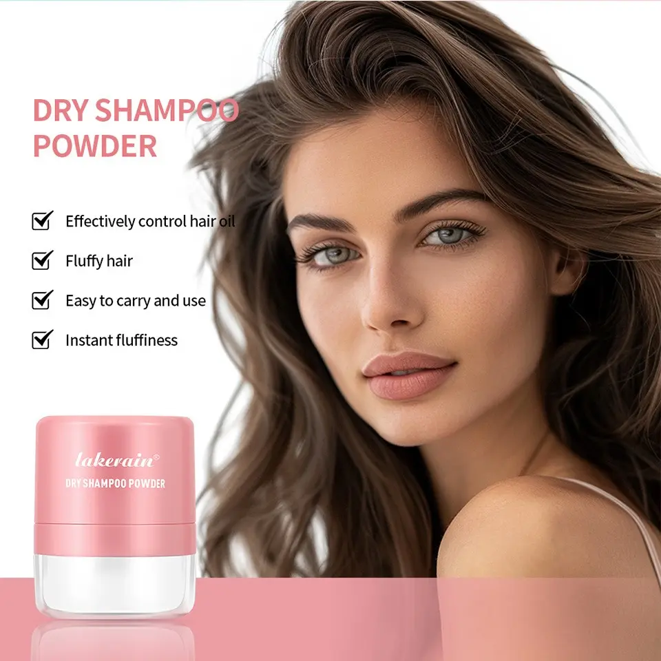 No-Rinse Dry Shampoo Powder, Volumizing Hair Dry Wash, Oil Control, Refreshing, Lazy Person's Quick Fix, Fluffy Dry Shampoo Powder, Haircare