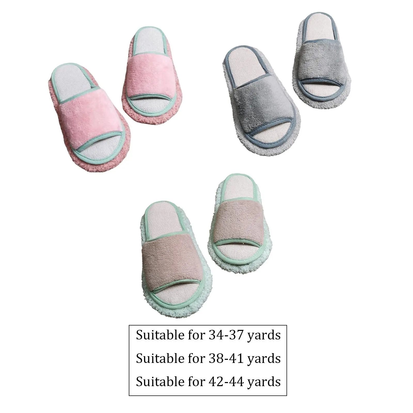 Mop Slippers Women Men Household Portable Mute Practical Cleaning Shoes for House Dusting Home Kitchen Bathroom Floor Polishing