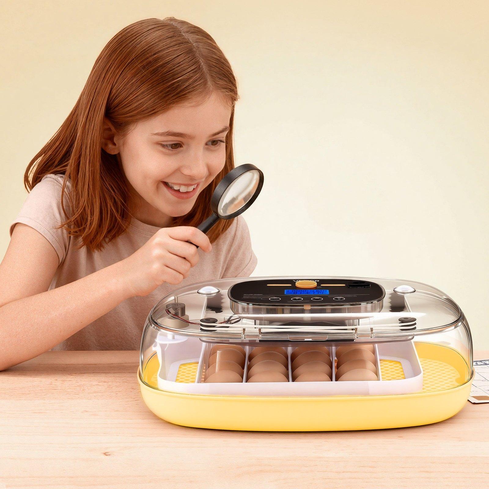 VEVOR 24 Egg Incubator, Automatic Egg Turner with LED Candler, Temperature & Humidity Control, 360 °   View Clear Window, Auto Water Refill, Poultry Eggs Incubators for Hatching Chicks Ducks Goose Quail