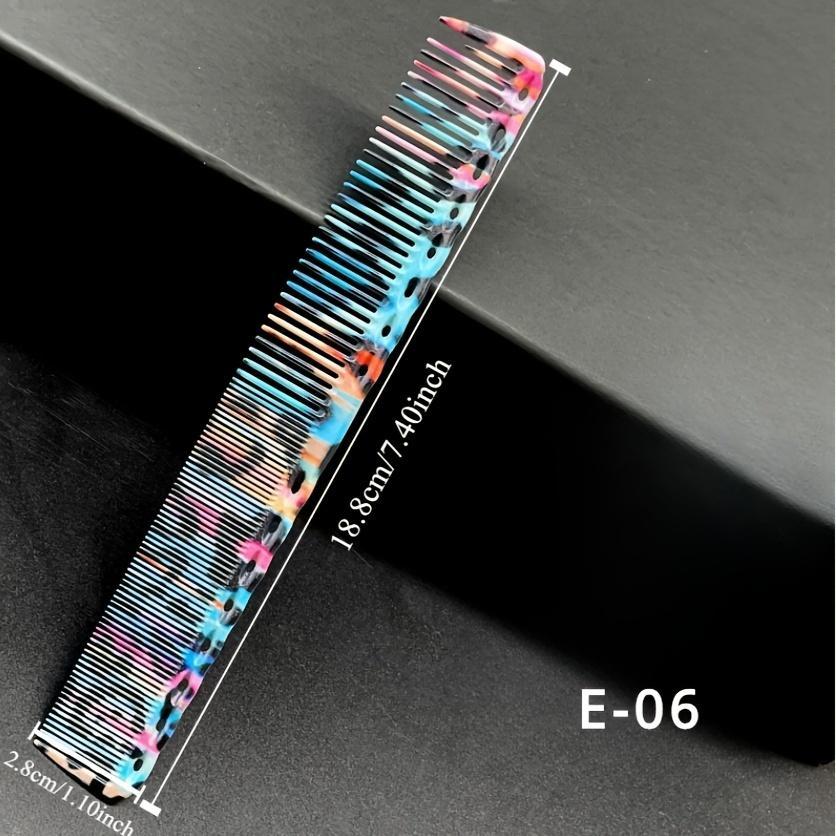 Colorful Hair Comb Set, 6 Counts/set Dry & Wet Hair Comb, Anti-static Hair Styling Comb, Professional Hair Styling Tool for Salon & Barber Shop, Hair Care Tool