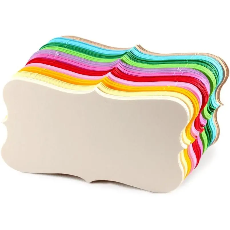 3.5x2 Blank Color Index Cards, 110 Pack - 180gsm | 11  colors including .  FSC-certified paper. Ideal for business cards, flashcards, notes, and labels.