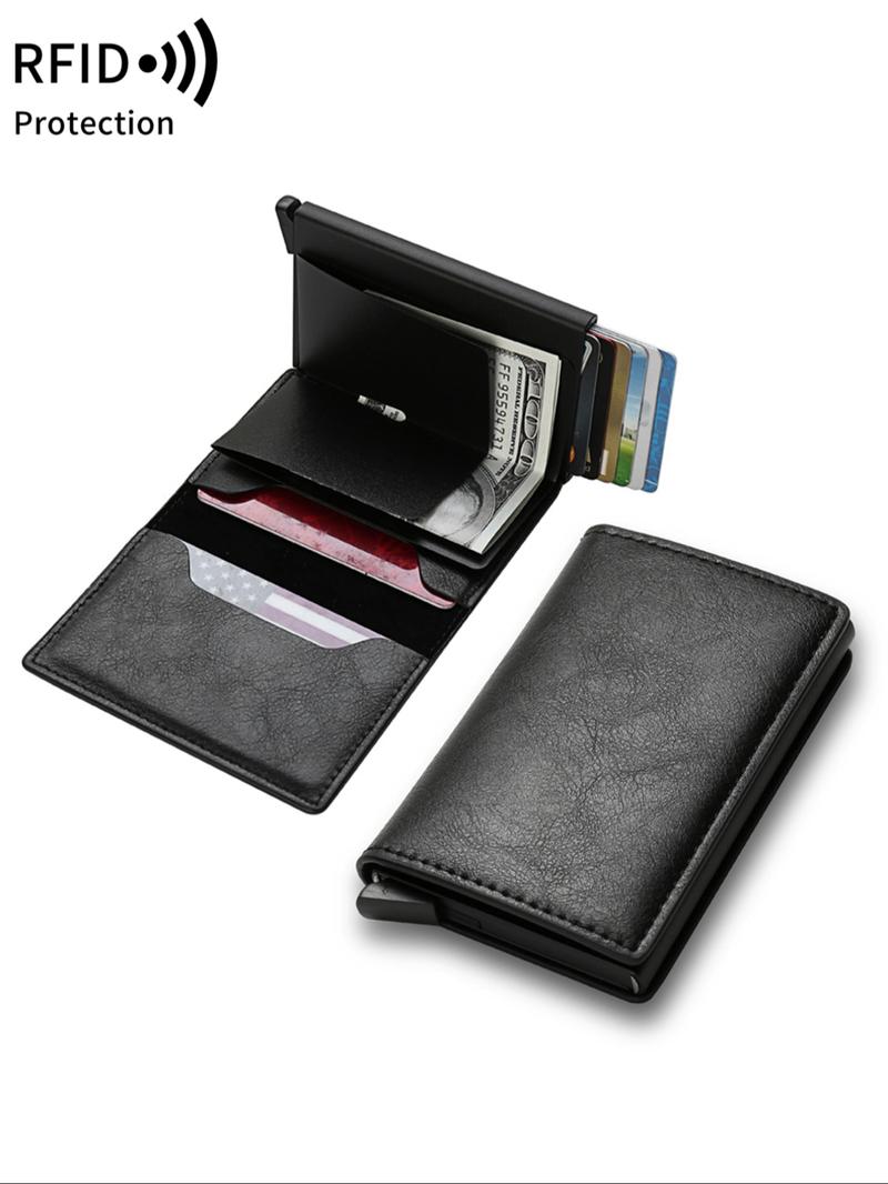 Father's Day Gifts, Men's Minimalist RFlD Blocking CardHolder, Pop Up Card Wallet, Business Card Wallet, ldealGift for Men, Christmas Gift, Valentine's Day Gift, Men's Ideal Gift