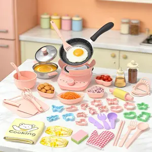 Kids Real Cooking Set with Mini Electric Stove, 45 PCS Montessori Mini Cooking Set with Safe Knife & Kitchen Tools, Cooking Set for Beginner Chef Ages 6-12 Boys & Girlsfidget toys