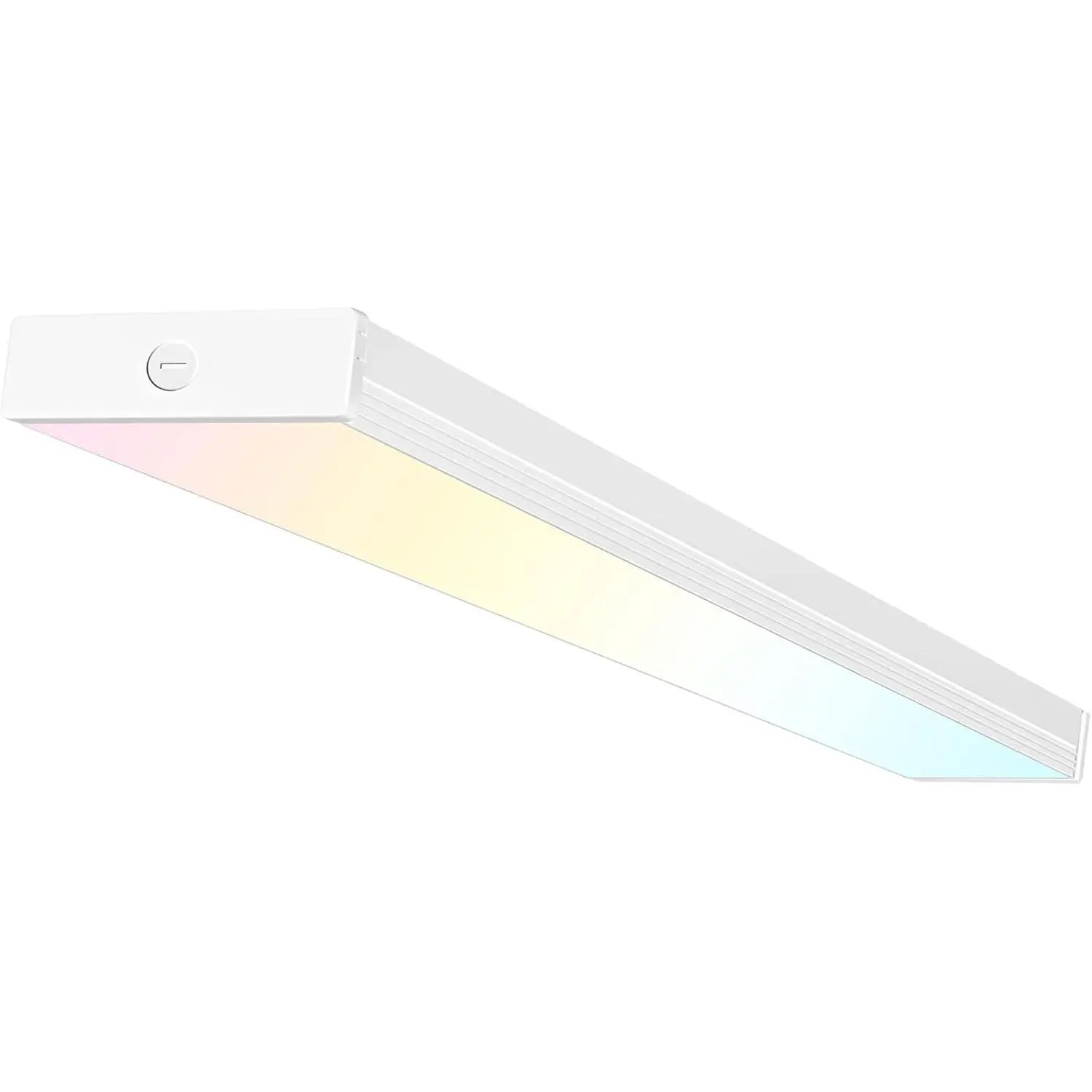 4FT LED Wraparound Light Fixture with 3 Wattages/3 Lumens/3 CCT Selectable, 55W/65W/75W, 5500lm/6500lm/7500lm, 3000K/4000K/5000K, Flush Mount Office Ceiling Light, ETL