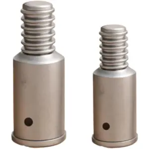 Broom Handle Threaded End Replacement for Extension Poles 1 Inch and 3/4 Inch Threaded Tips for Repairing Connecting Compatible with Most Standard Broom Extension Poles