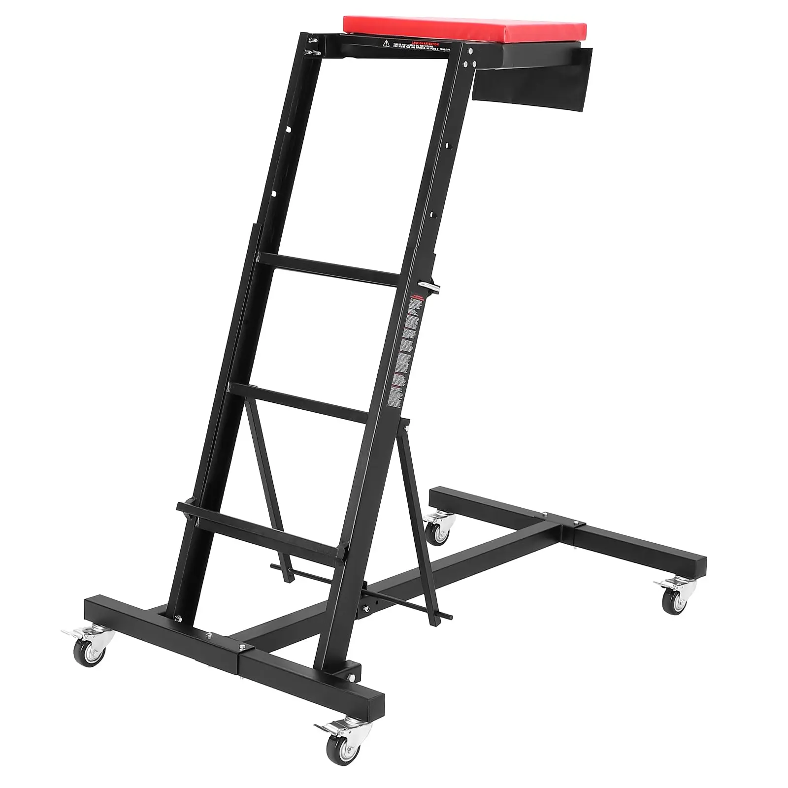 400 LBS Capacity High Creeper Automotive Engine Creeper Heavy Duty Foldable Creeper with Adjustable Height 45" to 66" with 4 Brake Wheels, Storage Pouch&Padded Deck for Auto Repair&Truck
