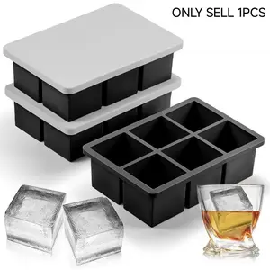 Large Ice Cube Mold Silicone, Beverage Special Large Block Silicone Ice Maker Mold, Modern Style Drink Ice Cube Mold, Whiskey Ice Cubes Mold
