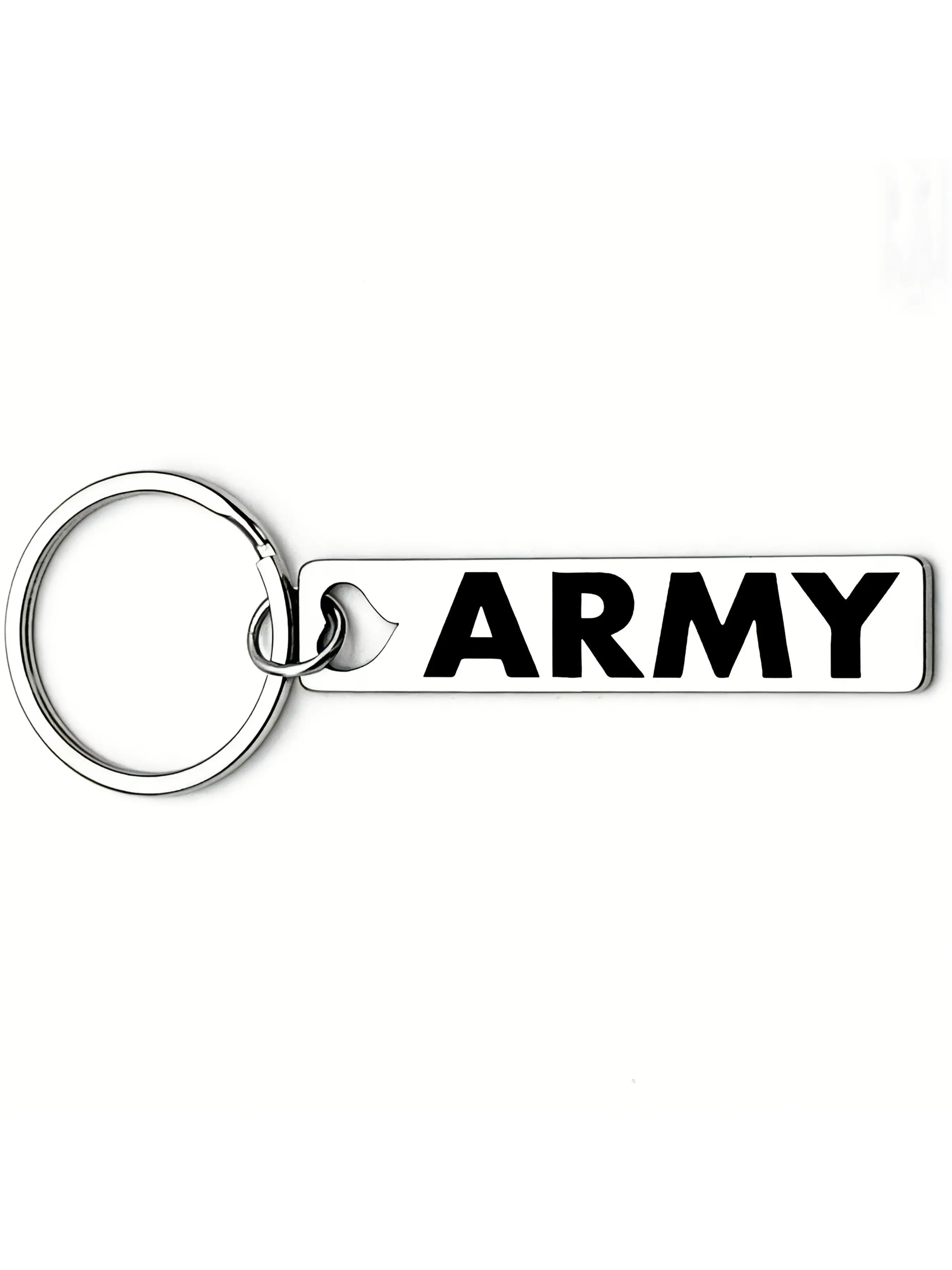 Stainless Steel Army Keychain, Perfect Gift for Friends, Veterans Day, Birthday, Christmas, Military Memorial, Heartwarming Keepsake