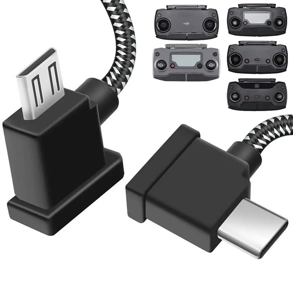1FT  to USB C Remote Controller  for  Mavic Mini,Mini SE,Mavic 2 Pro/Zoom,Mavic Air/Pro,Spark, Drone to IPhone16/17/15/Tablet  90  OTG Data Cord Accessories(USB C Connector)