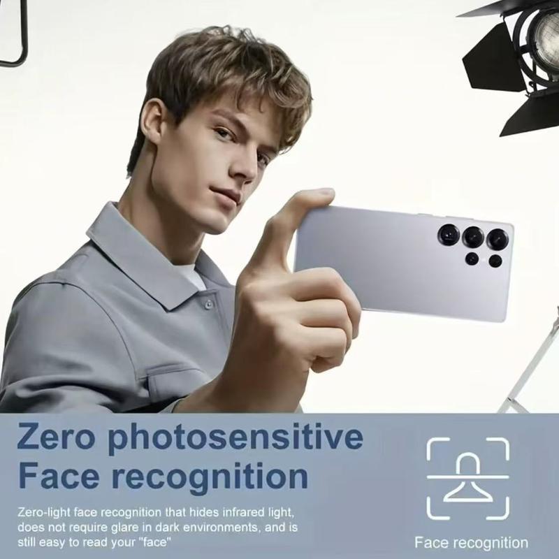 EET S25 Ultra Unlocked 5G Smartphone, 12GB+512GB, 6800mAh Battery, Fast Charging Capability, Android 14 System, 108MP+48MP Camera, Face & Fingerprint Unlock | Dual SIM | Autofocus | Built-in Pen |