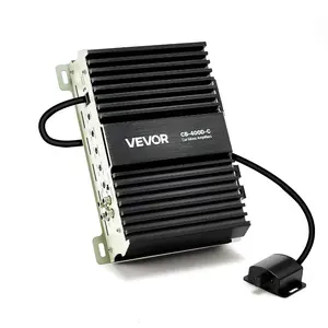 VEVOR 1200W RMS Class D Monoblock Amp, 1/2/4 Ohm Stable with Remote Subwoofer Level Control, Bass Boost Phase Shift - Mono Car Amplifier for Subwoofer