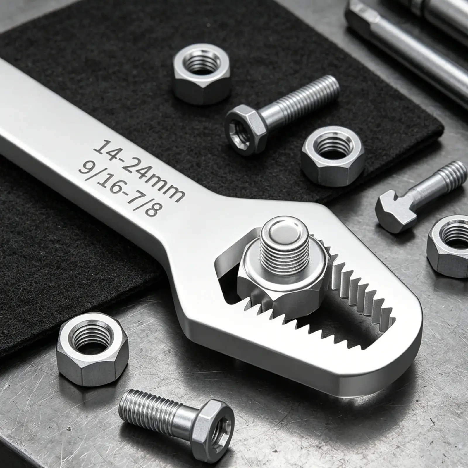 Dual Head Adjustable Spanner, Multi-Size Auto Maintenance Hand Tool, Heavy Duty Anti-Slip Mechanical Repair Spanner, All-Purpose Wrench for Household Vehicle Workshop Use