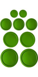 Replacement Lids for Pyrex Glass Foood Storage Containers Containers Round (2) 1-Cup (3) 2-Cup (2) 4-Cup (2) 7-Cup (Turquoise)