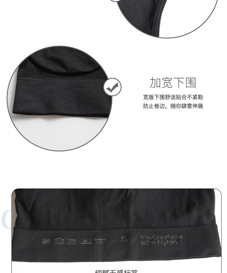 Sports bra, no padding, no underwire, plus size tank top, women's single-layer bra, women's underwear