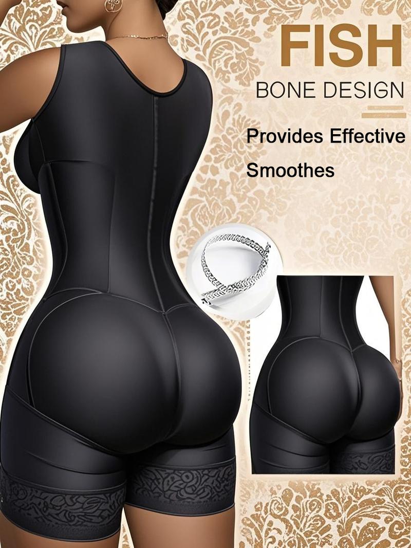 Women's Solid Color Zipper Corset ShapewearRomper,Tummy Control Shaper, Highwaist Girdle,Women's Shapewear for Daily Wear, Highwaist Girdle