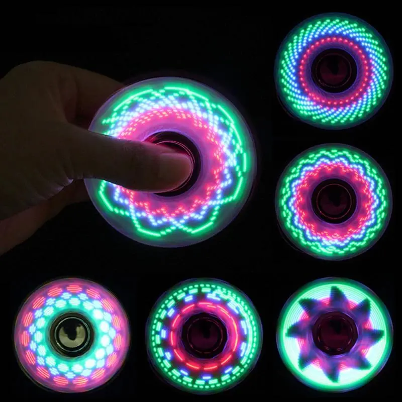 6-Color Battery-Powered LED Light Fidget Spinner, Unisex Stress Relief Toy for 6-8 Years Kids, Random 1pc Glow-in-the-Dark Hand Spinner (Party Bags & Gifts, Festive Supplies)