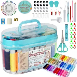 40 Spools of Sewing Thread, Box Portable  Sewing Repair Kits for Beginners Traveler