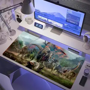 J - Jurassic World Rebirth Mouse Pad Mousepad Large Gaming LockEdge Thickened Computer Keyboard Table Desk Mat