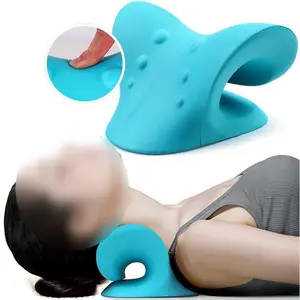Neck Stretcher Pillow for Pain Relief, Cervical Traction & Neck Hump Corrector, Shoulder Relaxer for Office & Home Wellness Gift
