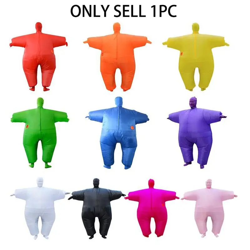 Adult Halloween Birthday Party Costume, Full Body Inflatable Suit, Funny Prank Cosplay, Multiple Colors Available, 1pc