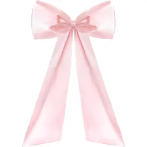 Large Satin Big Pink Bows for Coquette Room Decor Big Pink Bow Decor for Backdrop Giant Ribbon Wall Bow for Wedding Birthday Graduation Christmas Bachelorette Party Suppliesfidget toys