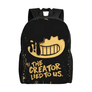 <bendy and="" the="" ink="" machine="">Casual single-compartment backpack, soft and delicate, suitable for daily commuting or weekend outings</bendy>