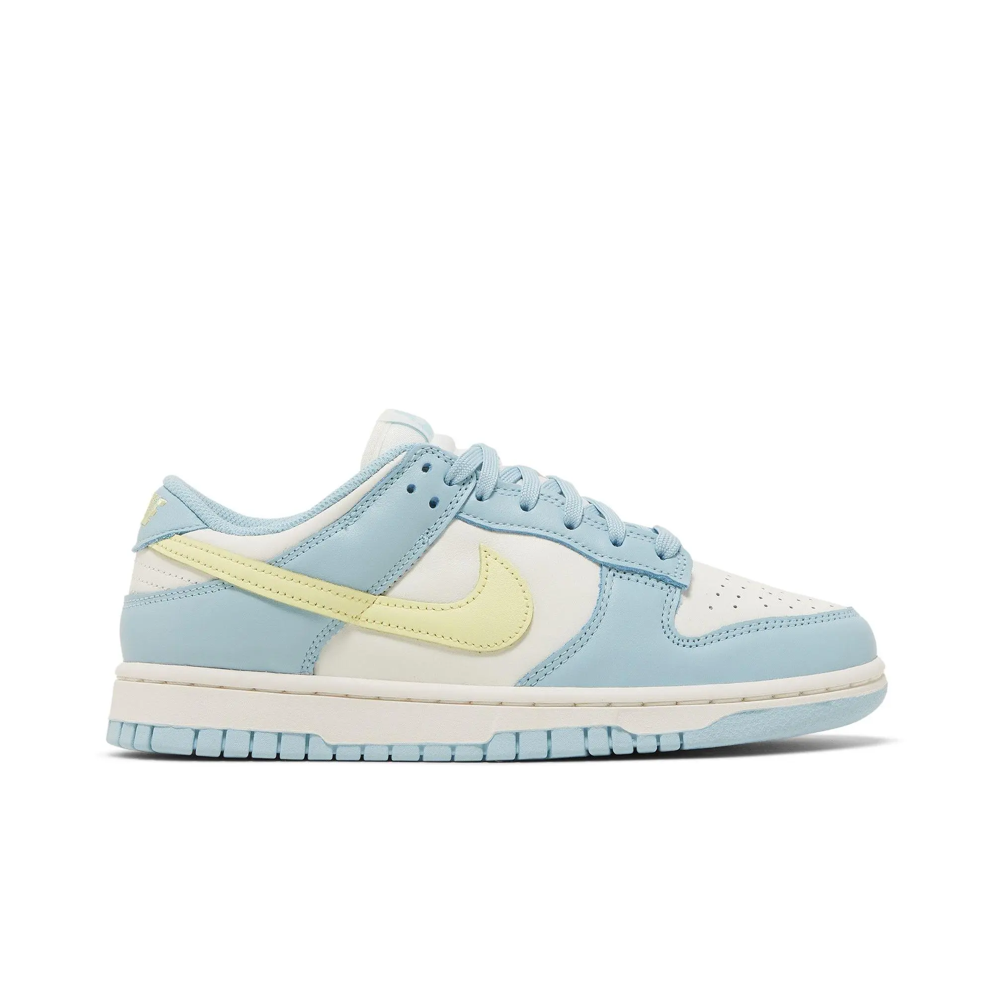 Nike Womens Dunk Low 'Ocean Bliss' (women's sizes) Sail/Citron Tint/Ocean Bliss/Light Silver sneakers DD1503 123