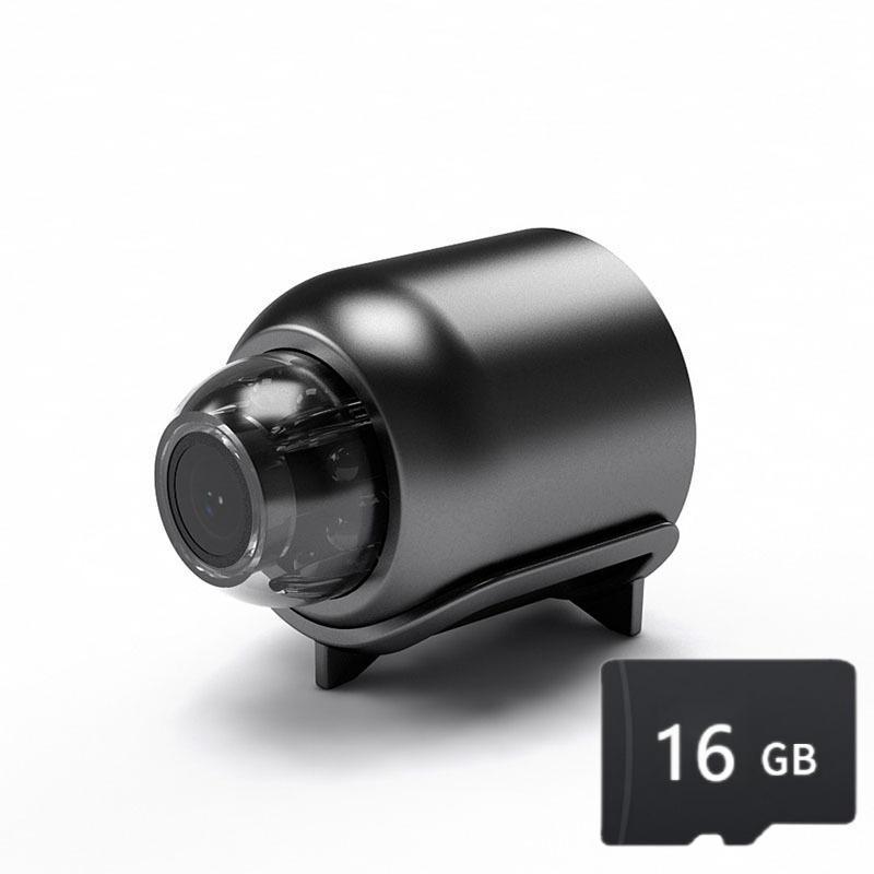 MOBILoom MINI Smart Remote Wifi Camera 1080P HD Wireless WIFI with 16GB Memory Card Night Vision for Home Security Monitoring