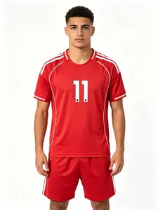 26-27 New Football Kit Set, Uefa Champions League, Liverpool Style, Men's Sports, Short Sleeve Shirt, Shorts, Training Gear, Soccer Equipment