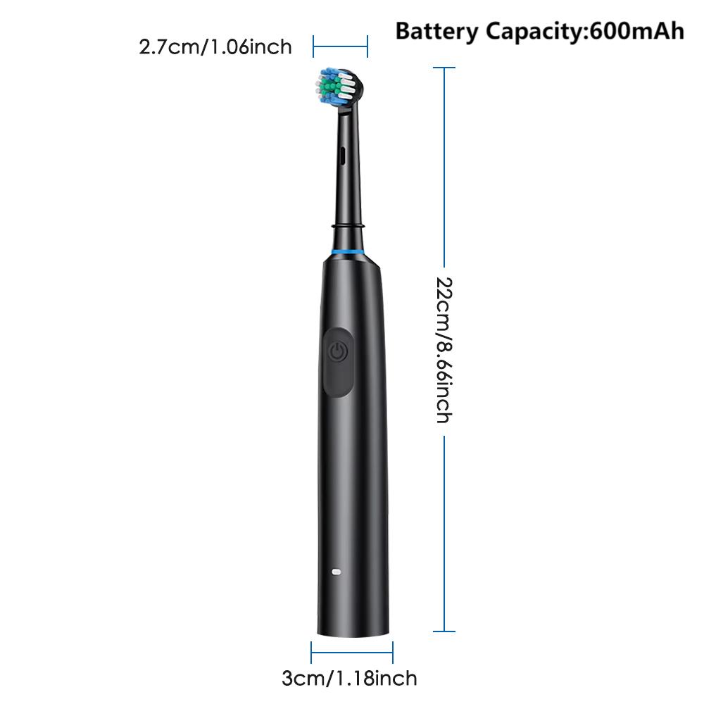 Electric Toothbrush, 1 Set Rechargeable Toothbrush with 4 Replacement Soft Brush Heads, Oral Care Toothbrushes for Adults