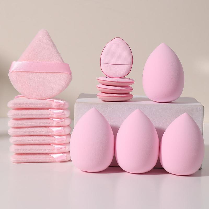 Makeup Sponge & Powder Puff Set, Soft Beauty Blender, Beauty Egg for Facial Makeup Blending & Detailing