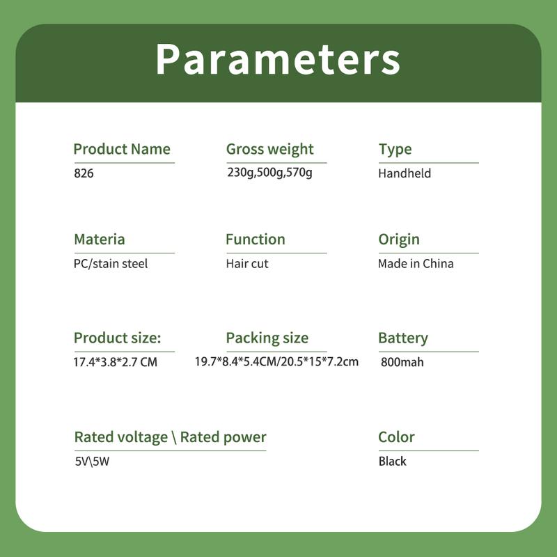 Professional Men's Electric Shaver with Built-In Rechargeable Battery, T-Head Trimmer and USB Charging, Grooming Gift for Him
