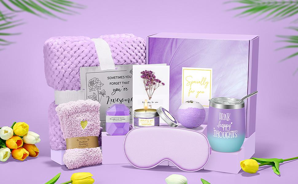 Valentines Day Gifts for Her Women Daughter Girlfriend Wife, Happy Birthday Gifts for Women Mom Her Friend Sister Wife Grandma, Self Care Gift Get Well Relaxing Spa Galentines Day Gift Basket Set
