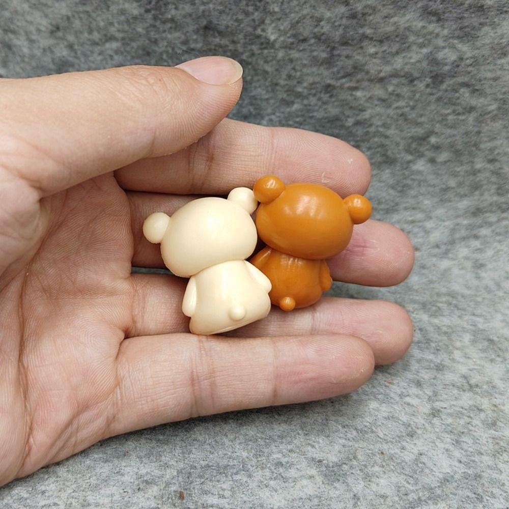 New Kawaii Style Rilakkuma Key Chain Cute DIY Lazybear Doll Couple Design Mini Bags Accessories