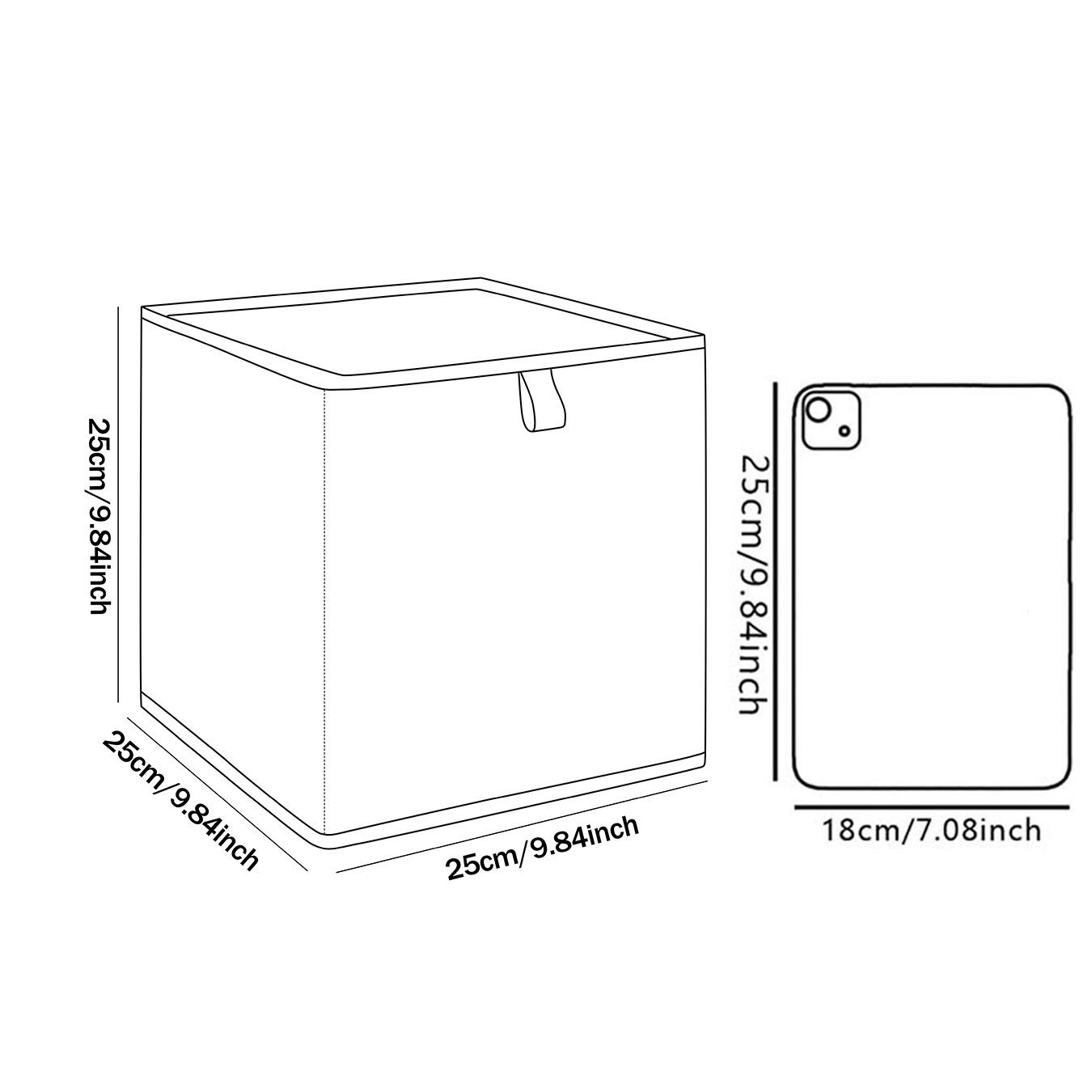 Rainbow Pattern Open Storage Box, Stackable Drawer Organizer, Durable Multi-Functional Design for Home Dorm Room Organization