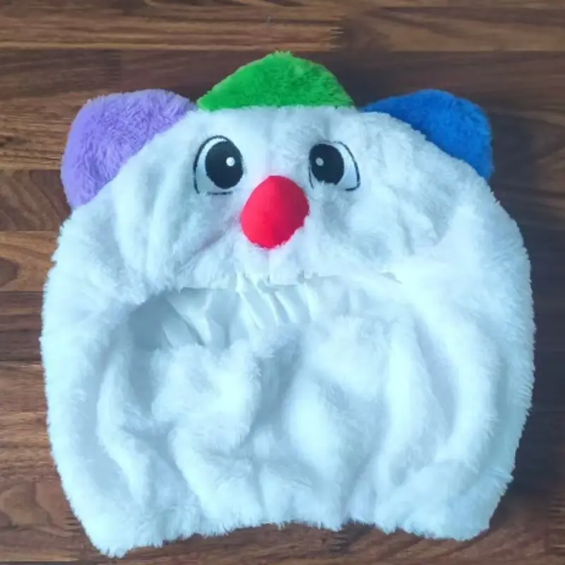 Clown Design Motorcycle Helmet Cover, Soft Comfortable Elastic Animal Decoration, Full Helmet Protector for Riding, Festival Party Use
