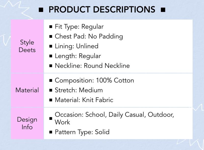 Cider 100% Cotton Round Neckline Tee