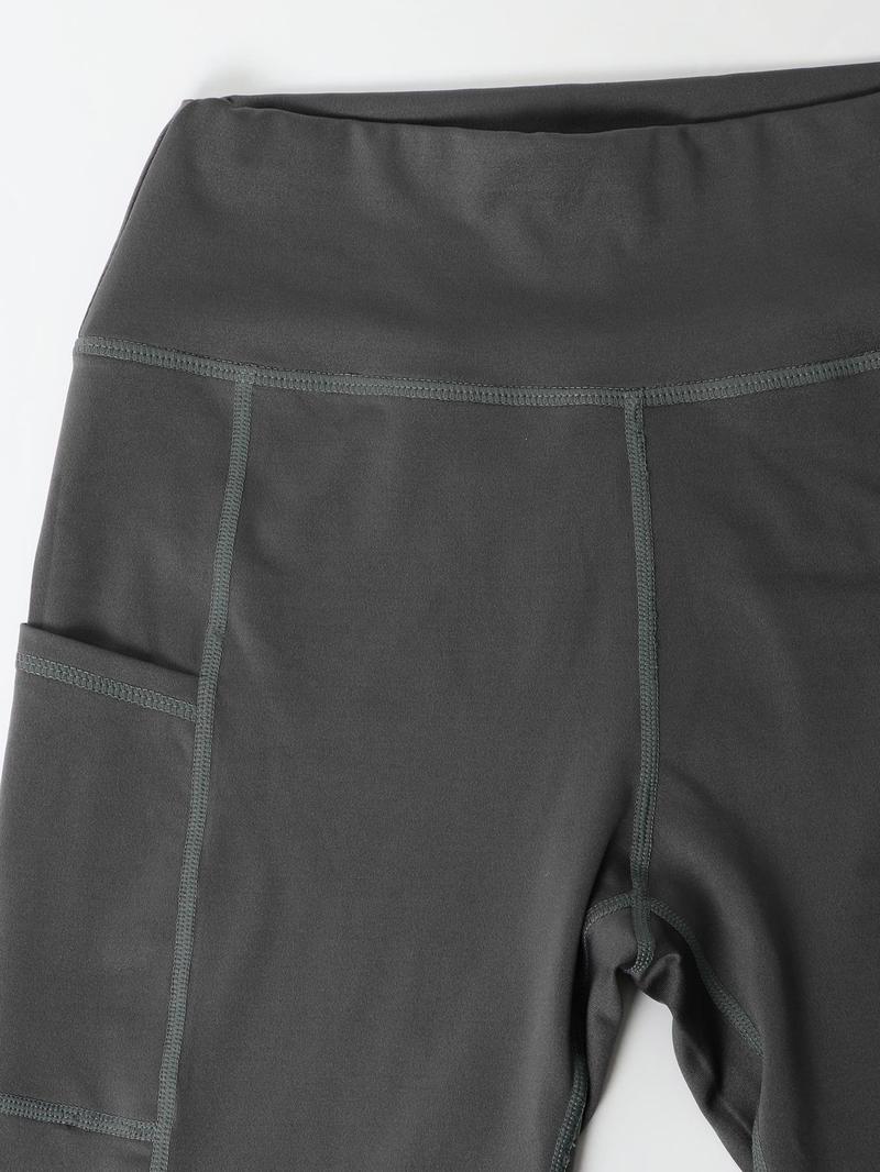 Clearance Sale women's yoga leggings, running leggings, side pockets, waist cinching, hip lifting, yoga fitness gym workout pants, sports clothes, elastic thin design, High Stretch Leggings