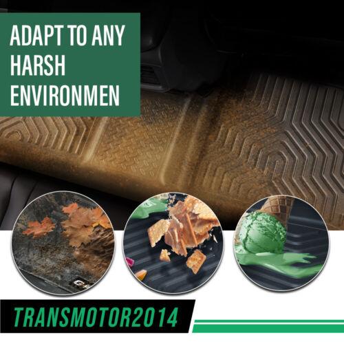 3Pcs TPE Car Floor Mats Rubber Liners Fit For 2015-2022 Chevy Colorado Floor Mats Crew Cab/ GMC Canyon,All Weather Floor Mats Rubber Liners,Waterproof Anti-slip Floor Mats Upgraded Version