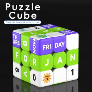 3x3 Calendar Cube, Fun Puzzle Game, Ideal for Beginners, Perfect Holiday Gift, Educational Toy, Brain Teaser Challenge