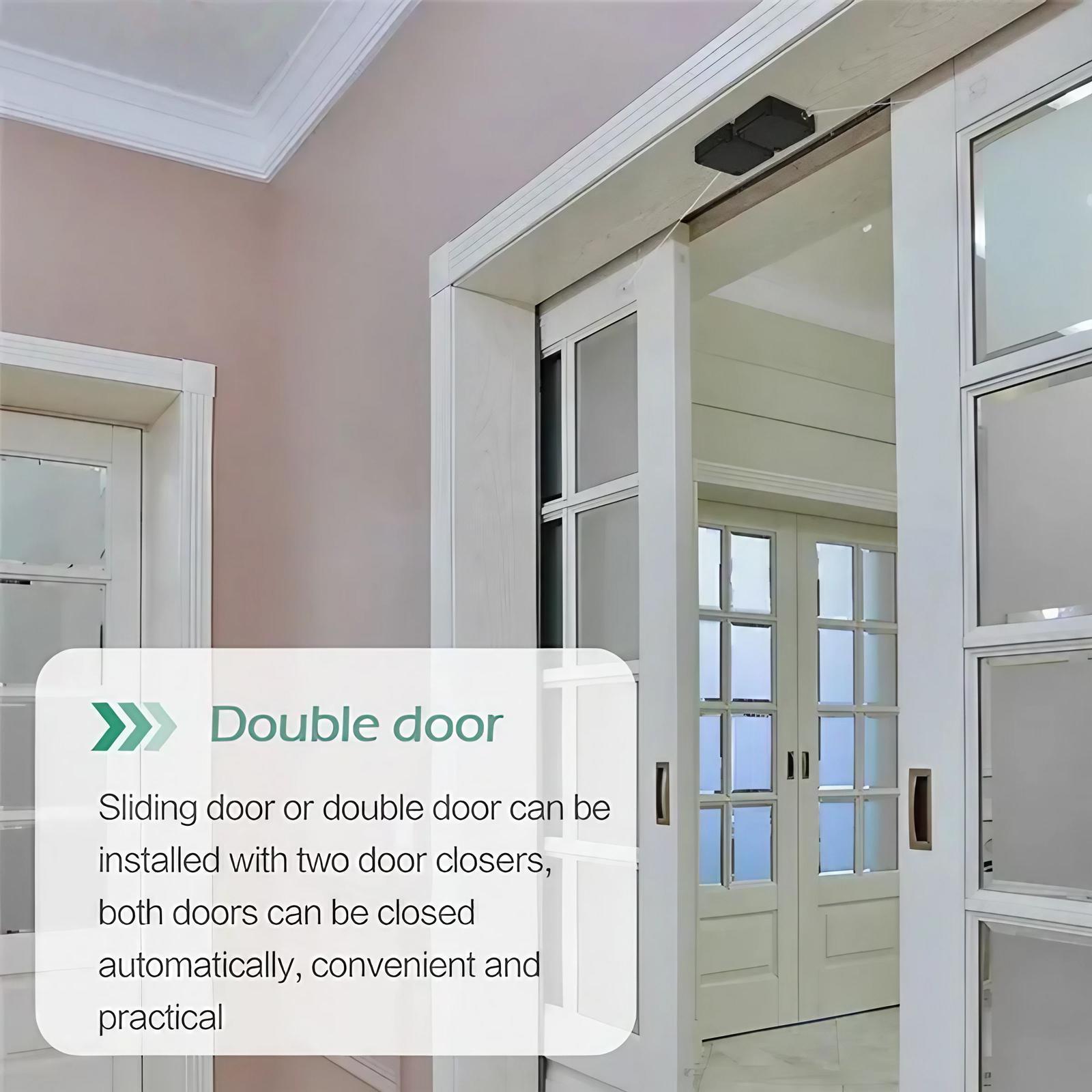 Automatic Sensor Door Closer, Punch Free Automatic Door Closer, Multifunctional Door Closer for Home, Office, Hotel, Dormitory, Door Hardware