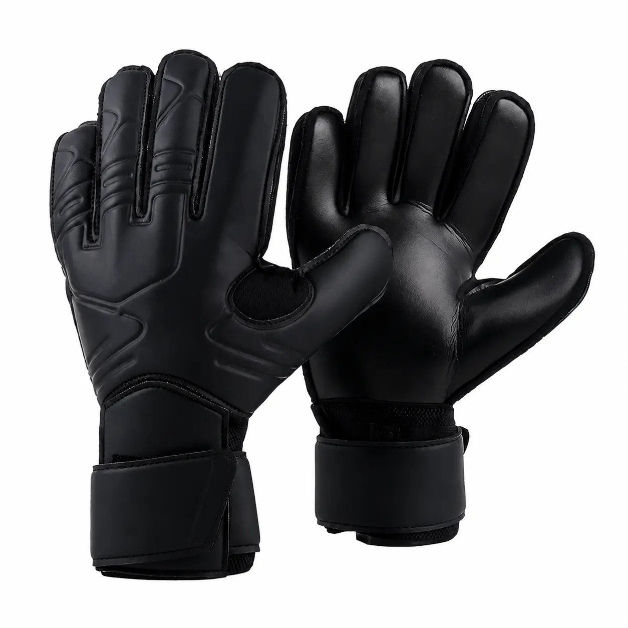 Goalkeeper Gloves with Flexible Finger Protection and Enhanced Grip, Breathable Latex Palm Design for Football Goalies, Unisex for Adult & Kids Training and Match Play