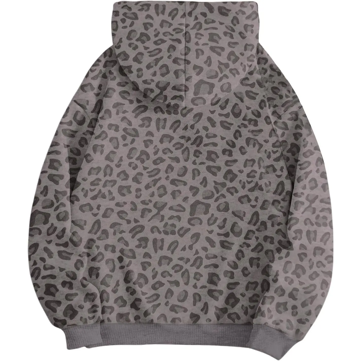 RoseSeek Women's Cheetah Bow Hoodies Long Sleeve Y2k 90s Vintage Sweatshirt | Trendy Streetwear Pullover, Leopard Sweatshirt, Regular Fit Hoodies for Women, Everyday Hoodie