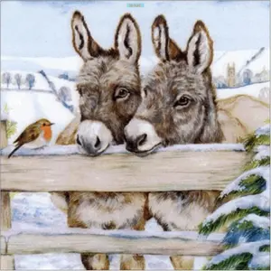 2D FLATDIY Full Drill Diamond Painting Little Donkey Cross Stitch Embroidery DecorSpark Your Inner Artist: DIY Diamond Painting Kits for Creative Joy & Stunning Art!